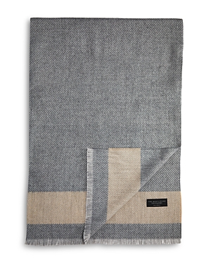 The Men's Store At Bloomingdale's Diagonal Twill Scarf - 100% Exclusive In Gray