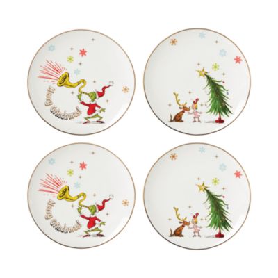 Lenox - Grinchie Gifts Accent Plates, Set of 4