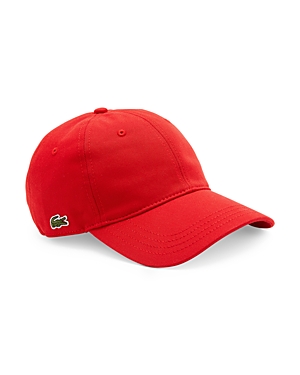 LACOSTE UNISEX ORGANIC COTTON TWILL LOGO CAP