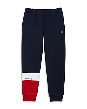 Lacoste Boys' Color Block Joggers - Little Kid, Big Kid In Red/white/blue