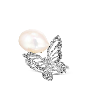 Anabela Chan Butterfly Orchard Cultured Freshwater Pearl & Simulated Stone Ring