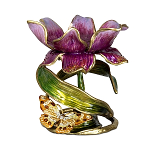 Jay Strongwater Aimee Floral 7 Pillar Candle Holder In Multi