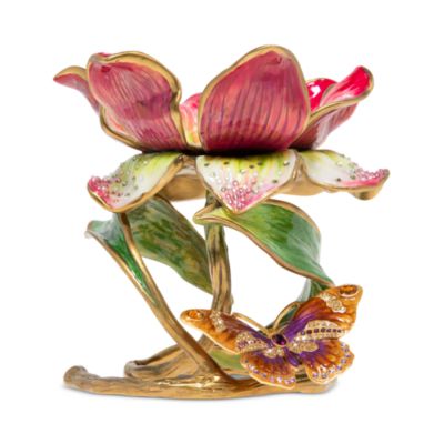 Aimee Floral 7" Pillar Candle Holder