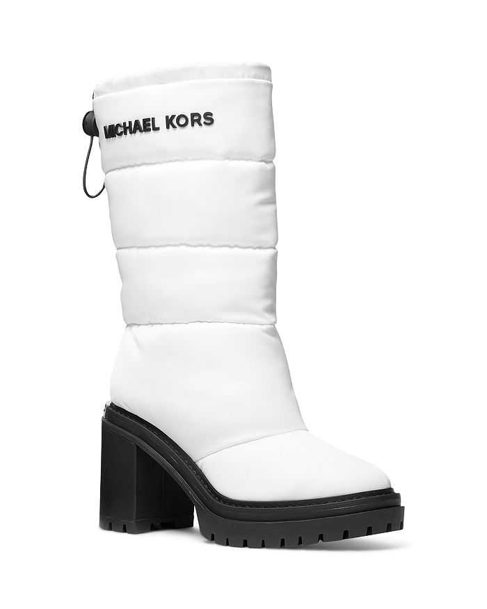 MICHAEL Michael Kors Women's Holt Quilted High Heel Boots | Bloomingdale's