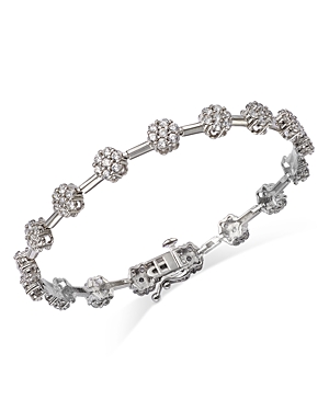 Bloomingdale's Diamond Cluster Bracelet in 14K White Gold, 3.0 ct. t.w. - 100% Exclusive