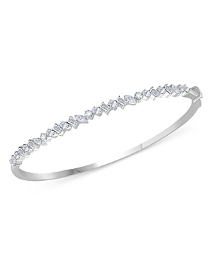Bloomingdale's Diamond Multi Cut Bangle Bracelet in 14K White Gold, 2.0 ct. t.w. - 100% Exclusive