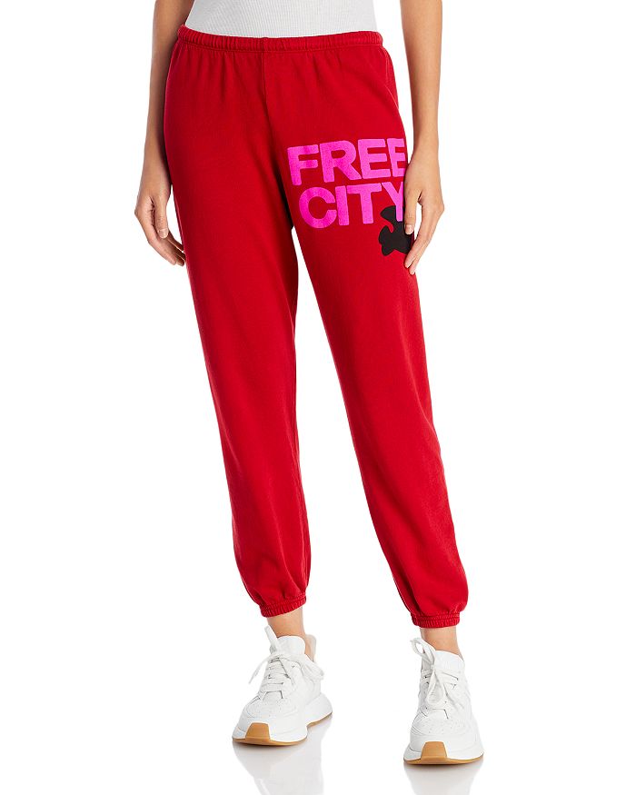 Free City Cotton Logo Sweatpants In Strdt
