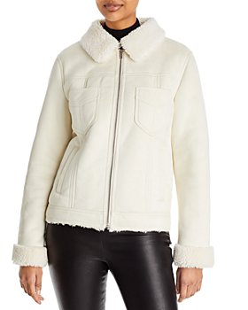 MOTHER - The Straight and Narrow Faux Shearling Jacket