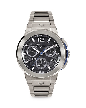 FERRAGAMO SALVATORE FERRAGAMO F-80 TITANIUM TECH CHRONOGRAPH, 44MM