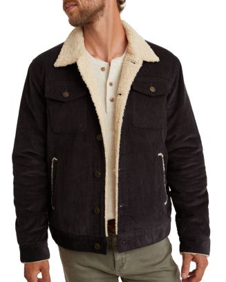 Marine Layer Boise Cord Sherpa Lined Trucker Jacket | Bloomingdale's