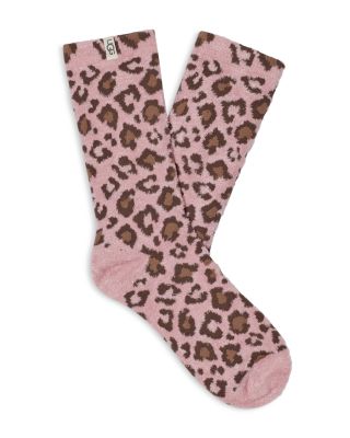 Ugg Leslie Fuzzy Crew Socks In Nlpr