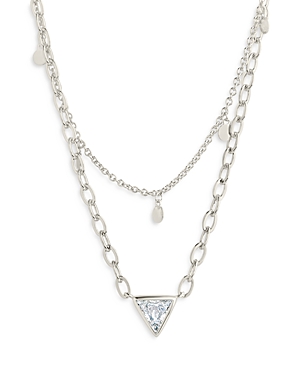 Sterling Forever Bellamy Layered Necklace, 16-18 In Silver