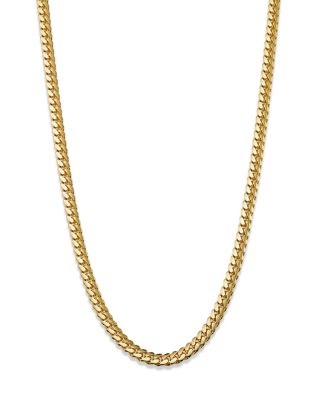 Bloomingdale's Fine Collection - Men's Miami Cuban Link Chain Necklace in 14K Yellow Gold, 22" - Exclusive