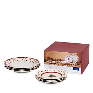 Villeroy & Boch Toy's Delight Dinner & Salad Plate Set, 8 Pieces