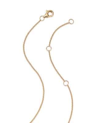 Diamond Solitaire Necklace in 14K Yellow Gold, 0.15 tcw 