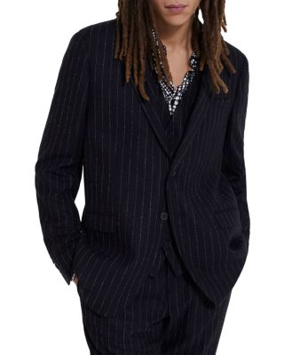 The Kooples - Bi Jessi Stripe Tailored Fit Suit Jacket