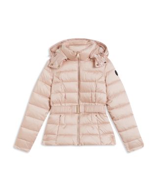 Ted Baker Abbiiee Hooded Faux Fur Short Puffer Coat Bloomingdale's