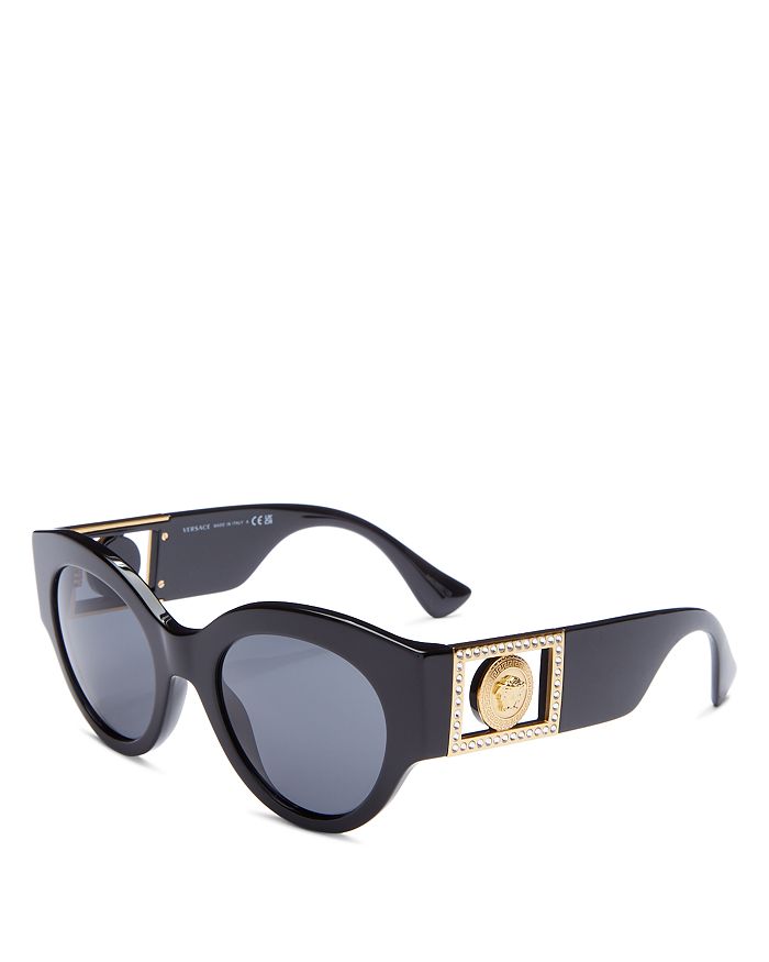 Versace Round Sunglasses, 52mm | Bloomingdale's