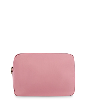 Shop Stoney Clover Lane Classic Large Nylon Pouch In Mauve/gold