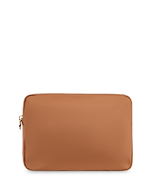 Shop Stoney Clover Lane Classic Large Nylon Pouch In Camel/gold