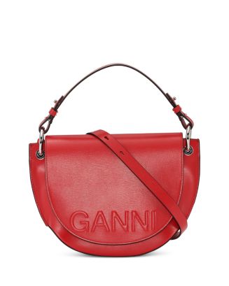 [Ganni]★Banner Saddle Cross ショルダーバッグ★現地セール Ganni COLORBLOCK BANNER SADDLE CROSSBODY BAG - PINK | Garmentory