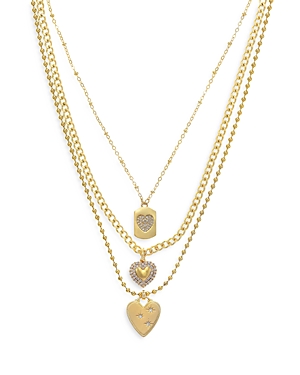 Shop Ettika Love To Love Three Necklace Set In Gold
