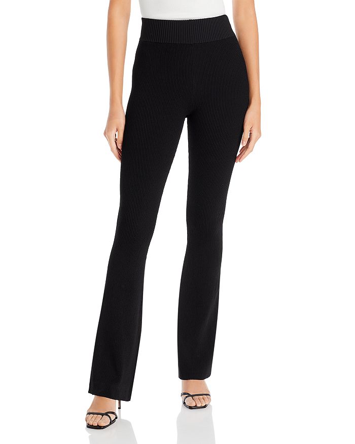 Nicholas Yenna Rib Knit Flare Pants Bloomingdale's