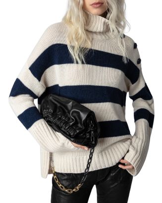 Zadig & Voltaire Alma Tout Va Bien Merino Turtleneck Sweater- Pink main image 0