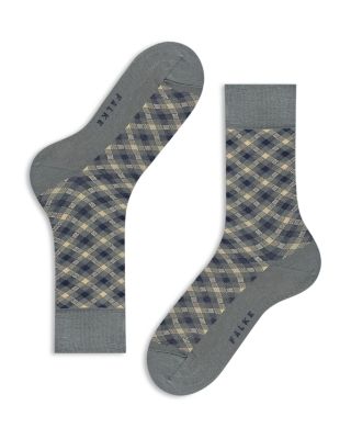 Smart Cotton Blend Check Socks