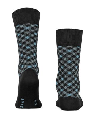 Smart Cotton Blend Check Socks