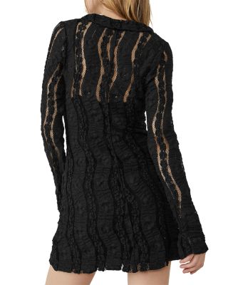chinese dress ladies *FREE PEOPLE Lace Detail VALENCIA Mini Dress