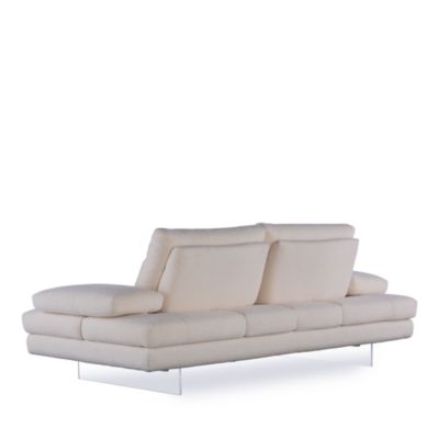Sabrina Fabric Sofa - Acrylic Legs