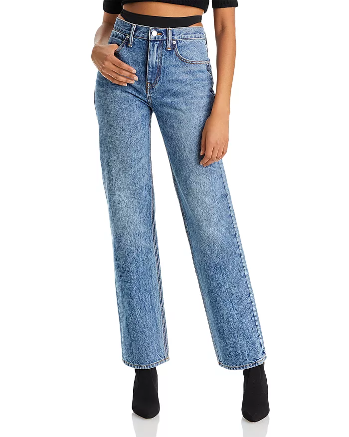 bloomingdales.com | ALEXANDERWANG.T Low Rise Slouchy Jeans In Vintage Medium Indigo