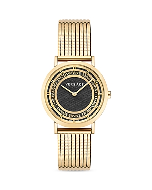 Versace New Generation Watch, 36mm In Black /gold