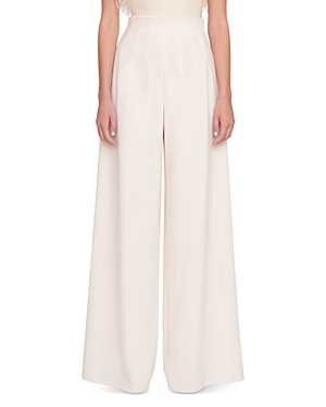 Shop Staud Caleb Wide Leg Pants In Ecru