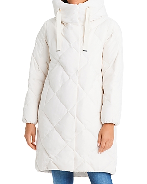 Shop Sanctuary Hooded Puffer Coat In Ivory