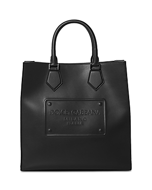 Shop Dolce & Gabbana Logo Tote Bag In Nero
