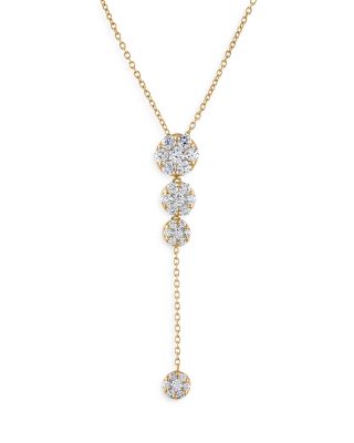 Bloomingdale's Fine Collection - Diamond Lariat Drop Necklace in 14K Yellow Gold, 1.0 tcw
