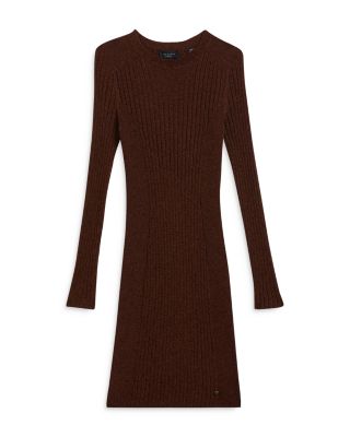 knee length dresses for ladies Black | Shirt Dress With Self Belt
