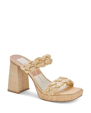 Dolce Vita Ashby Sandal In Light Natural Raffia