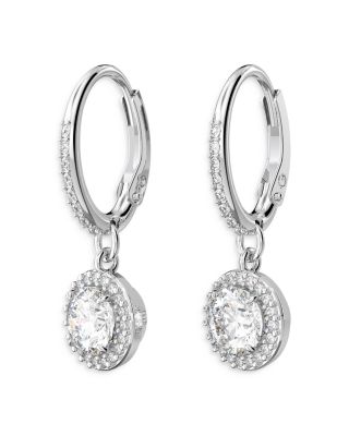 Una Huggie Hoop Drop Earrings