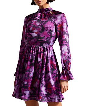 Ted Baker - Sammieh Long Sleeve Floral Print Mini Dress