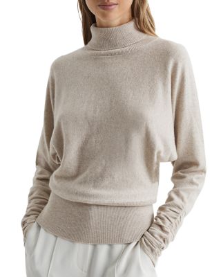 REISS - Frankie Ruched Sleeve Sweater