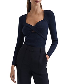 REISS - Norie Twisted Sweetheart Top