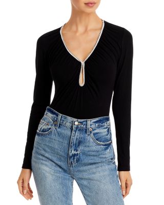 long sleeve keyhole bodysuit