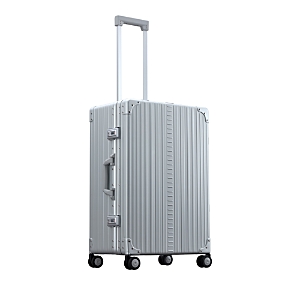 Aleon Traveler 26 Aluminum Spinner Suitcase In Silver