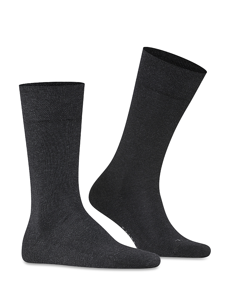 FALKE SENSITIVE LONDON COTTON BLEND SOLID SOCKS