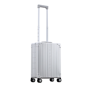 Aleon 21 Aluminum Vertical Spinner Carry On Suitcase In Silver