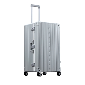 Aleon Aluminum International Trunk Spinner Suitcase In Silver