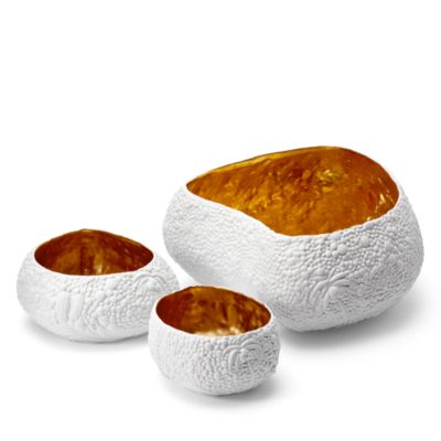 Haas Mojave Desert White + Gold Large Bowl